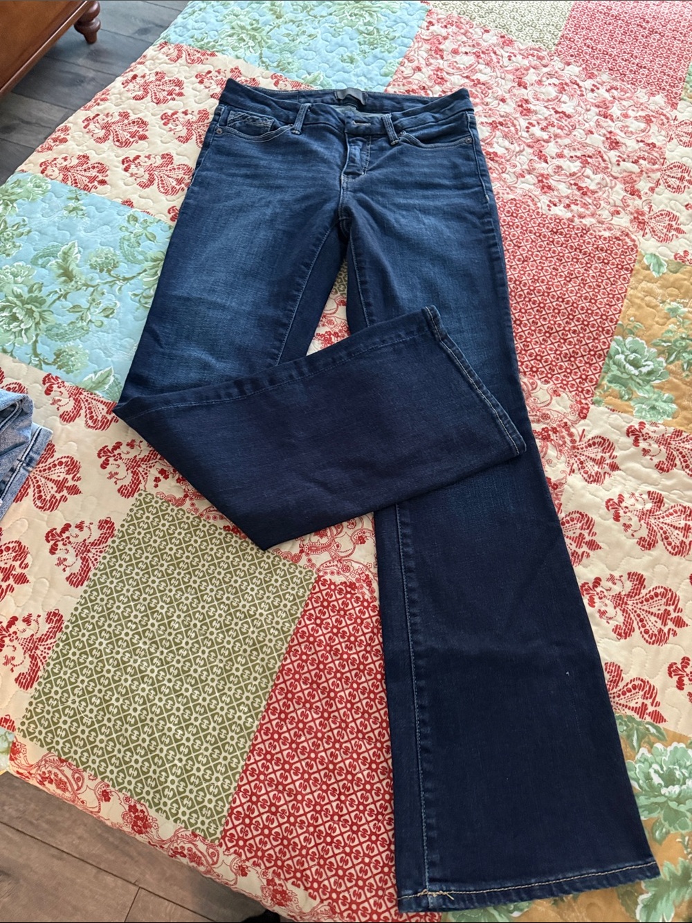 BKE Women's Dark Blue Bootcut Jeans